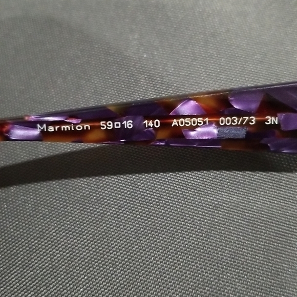 ?ALAIN MIKLI? Marmion Sunglasses Aviator Violet Spotted Tortoise Brown Lenses